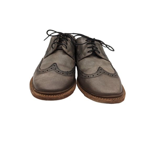 Frye Men\'s Paul Wingtip Oxford Shoe In Stone Brown 10.5 D